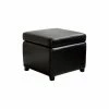 Baxton Studio Full Leather Small Storage Cube Ottoman, Black -GDF sofa Shop 6451dc110a1c498a 4672 w800 h800 b1 p0
