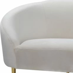 Meridian Furniture Ritz Velvet Loveseat, Cream 14 Meridian Furniture Ritz Velvet Loveseat, Cream -GDF sofa Shop 6511959d0274118f 6419 w800 h800 b0 p0