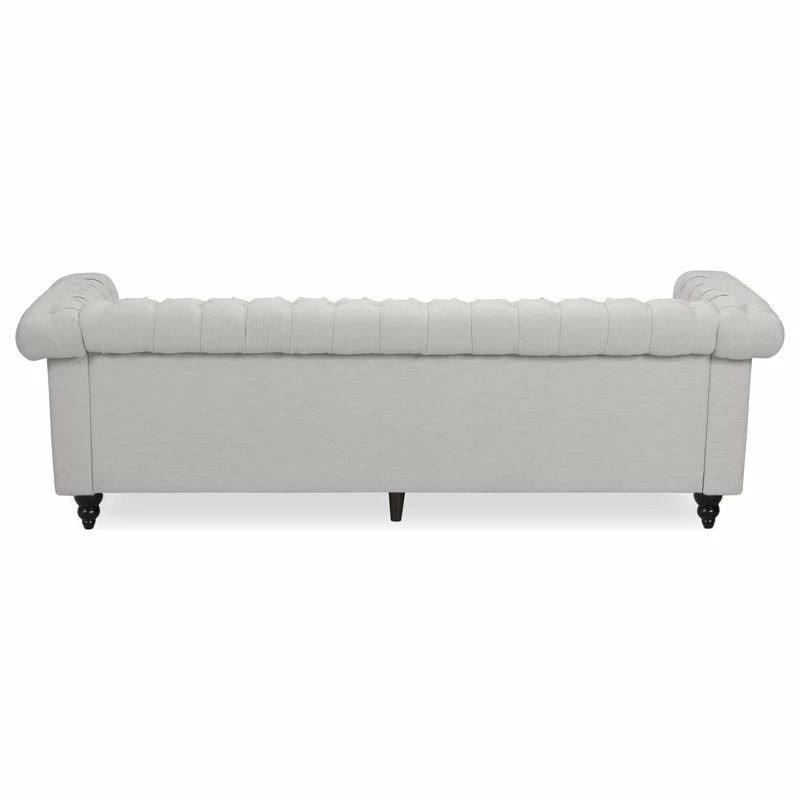 GDFStudio Spencer Tufted Chesterfield Fabric 3 Seater Sofa 8 GDFStudio Spencer Tufted Chesterfield Fabric 3 Seater Sofa - Image 6