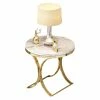 Homary Modern Round Black Faux Marble Side Table X-Base End Table In Gold, White -GDF sofa Shop 668173770ec7b224 0886 w800 h800 b1 p0