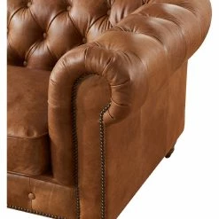 Crafters And Weavers Leather Chesterfield Love Seat, Light Brown -GDF sofa Shop 66b1bb070c5cc290 4649 w800 h800 b0 p0
