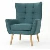 GDFStudio GDF Studio Temescal Mid Century Modern Dark Teal Fabric Club Chair, Dark Teal -GDF sofa Shop 66e1a6fb01b9a09a 7547 w800 h800 b1 p0