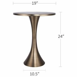 Lumisource 24" H Round Metal Matte Golden Bronze Accent Table 11 Lumisource 24" H Round Metal Matte Golden Bronze Accent Table -GDF sofa Shop 672162ee027d0de8 9864 w800 h800 b1 p0