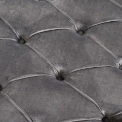 GDFStudio GDF Studio Maelyn Modern Glam Tufted Velvet Round Ottoman, Dark Gray -GDF sofa Shop 676132ed01b70ca4 8555 w800 h800 b0 p0