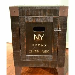 Crafters And Weavers Rustic Wood City Graffiti Storage End Table -GDF sofa Shop 67c1a2140568eb14 4116 w800 h800 b0 p0