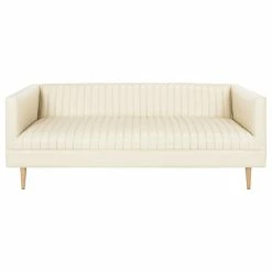 Safavieh Carmina Channeled Sofa, Light Beige