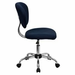 Flash Furniture Mid-Back Navy Mesh Padded Swivel Task Office Chair With Chrome Base -GDF sofa Shop 6a4137530e5810d2 0616 w800 h800 b1 p0