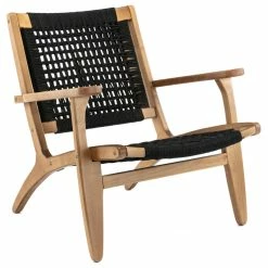 Boraam Industries, Inc. Boraam Harrison Woven Chair, Black And Oak -GDF sofa Shop 6a91c9070377faa6 7667 w800 h800 b1 p0