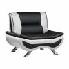 Domain Industries Inc. Lexicon Veloce Faux Leather Accent Chair In Black And White -GDF sofa Shop 6cd1c83d01ae2ae5 2293 w800 h800 b1 p0
