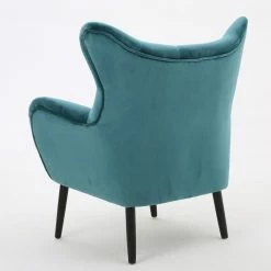 GDFStudio GDF Studio Kotop Contemporary New Velvet Wingback Arm Chair, Teal -GDF sofa Shop 6ce19971022959bb 5772 w800 h800 b0 p0