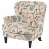 GDFStudio GDF Studio Alfred White And Blue Floral Fabric Club Chair With Chrome Nailheads -GDF sofa Shop 6cf16a4602295bc9 6479 w800 h800 b1 p0