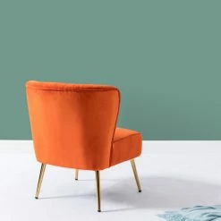 Karat Home Monica Side Chair, Orange 14 Karat Home Monica Side Chair, Orange -GDF sofa Shop 6d812dfa0eec64af 1961 w800 h800 b0 p0