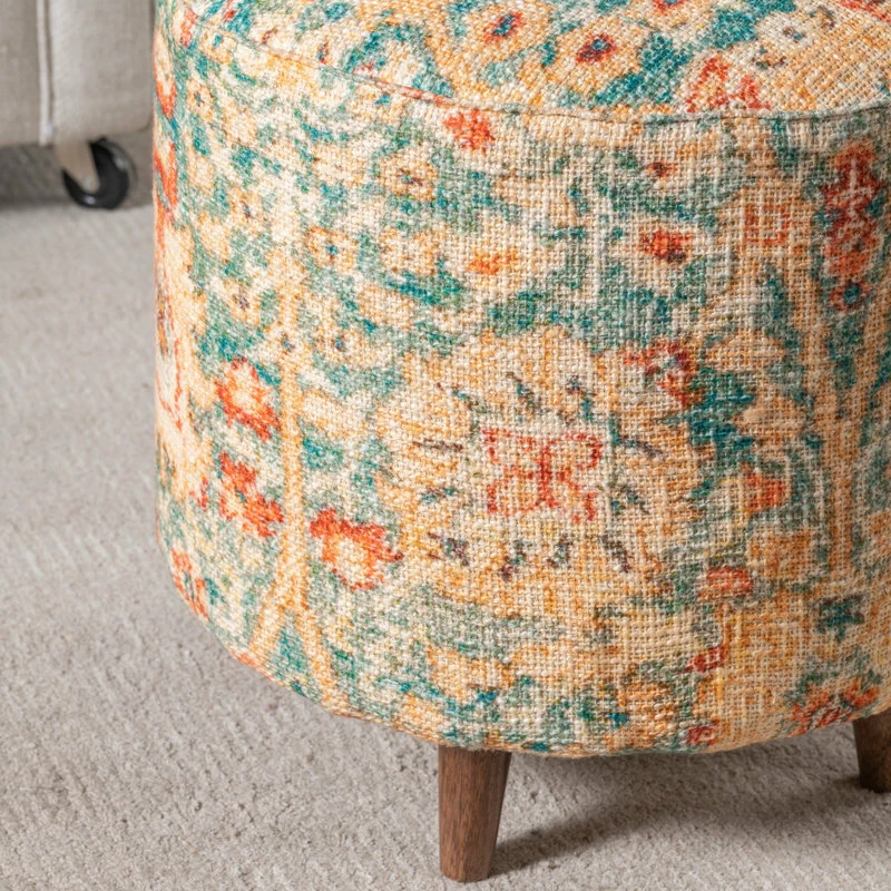 Crestview Collection Chloe Round Stool 6 Crestview Collection Chloe Round Stool - Image 4