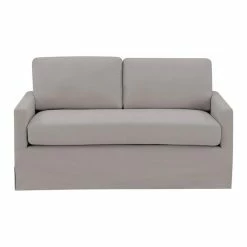 PRI Home Fare Modern Slipcover Style Sofa In Storm Gray