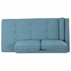 GDFStudio GDF Studio Phelps Modern Fabric Chaise Loveseat, Blue/Silver -GDF sofa Shop 6f518ffd0f93173a 3432 w800 h800 b1 p0