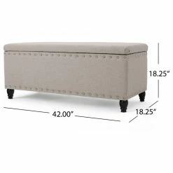 GDFStudio GDF Studio Evvy Fabric Storage Ottoman, Wheat -GDF sofa Shop 6f71d19b01b847cf 4025 w800 h800 b1 p0