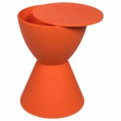 LeisureMod Modern Round Boyd Side Table, Orange, BS12OR -GDF sofa Shop 7011f03b089e4d29 1122 w800 h800 b1 p0