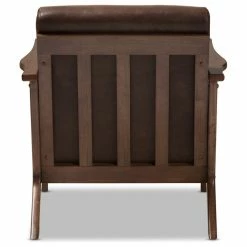 Baxton Studio Bianca Mid-Century Modern Distressed Lounge Chair, Dark Brown Faux Leather 16 Baxton Studio Bianca Mid-Century Modern Distressed Lounge Chair, Dark Brown Faux Leather -GDF sofa Shop 705124c509cbe122 9621 w800 h800 b1 p0