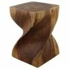 Kammika Import Export Co., Ltd (Thailand) Haussmann Big Twist Wood Stool Table 14 In SQ X 20 In H Walnut Oil 2 Kammika Import Export Co., Ltd (Thailand) Haussmann Big Twist Wood Stool Table 14 In SQ X 20 In H Walnut Oil -GDF sofa Shop 7051f569038db454 7950 w800 h800 b1 p0