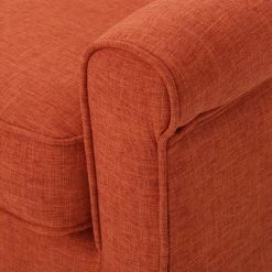 GDFStudio GDF Studio Mia Mid Century Modern Fabric Loveseat, Muted Orange -GDF sofa Shop 7111502701b71a4c 4658 w800 h800 b0 p0