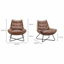 Moe's Home Collection Graduate Lounge Chair Open Road Brown Leather -GDF sofa Shop 712164ea0e828fbd 1317 w800 h800 b1 p0