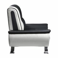 Domain Industries Inc. Lexicon Veloce Faux Leather Accent Chair In Black And White -GDF sofa Shop 7131f9dc01ae2ae8 2293 w800 h800 b1 p0