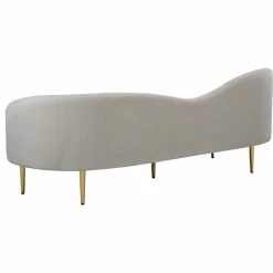 Meridian Furniture Ritz Velvet Sofa, Cream -GDF sofa Shop 71618fa50274135b 6476 w800 h800 b1 p0
