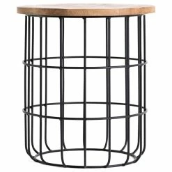 Madeleine Home Inc. Auxon Designer Cage Side Table, Natural & Black -GDF sofa Shop 71b1ba8f02bc156c 5300 w800 h800 b1 p0