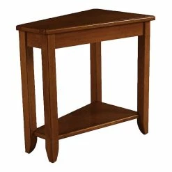 Hammary Furniture Wedge Chairside Table By Hammary, Oak