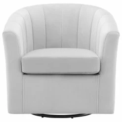 Modway Prospect Performance Velvet Swivel Armchair, Light Gray -GDF sofa Shop 72314de400cd3058 4839 w800 h800 b1 p0