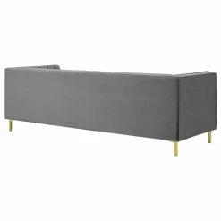 LexMod Ingenuity Channel Tufted Performance Velvet Sofa, Gray -GDF sofa Shop 72e1520f0d10c45e 7250 w800 h800 b1 p0