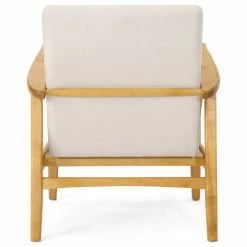 GDFStudio GDF Studio Isaac Mid Century Modern Fabric Club Chair, Ivory/Walnut 15 GDFStudio GDF Studio Isaac Mid Century Modern Fabric Club Chair, Ivory/Walnut -GDF sofa Shop 7301462401c98e49 0012 w800 h800 b1 p0