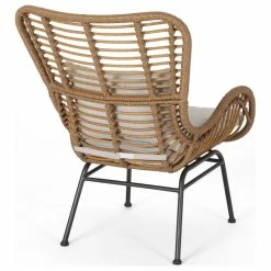 GDFStudio Gloria Indoor Wicker Club Chairs With Cushions, Set Of 2, Light Brown/Black/Beig -GDF sofa Shop 7381be0f0f907c31 8050 w800 h800 b1 p0