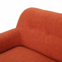 GDFStudio GDF Studio Mia Mid Century Modern Fabric Loveseat, Muted Orange -GDF sofa Shop 74519f3801b71a4a 4656 w800 h800 b0 p0