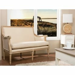 Baxton Studio Chavanon Wood And Light Beige Linen Traditional French Loveseat 13 Baxton Studio Chavanon Wood And Light Beige Linen Traditional French Loveseat -GDF sofa Shop 74919bf70b43c3df 4612 w800 h800 b0 p0