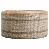 CREATIVE CO-OP Brown Striped Round Water Hyacinth And Seagrass Ottoman/Table -GDF sofa Shop 74a12fe90ea2dbb3 1734 w800 h800 b1 p0