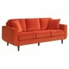 Domain Industries Inc. Lexicon Rand 82.5" Mid-Century Velvet Sofa With 2 Pillows In Orange 2 Domain Industries Inc. Lexicon Rand 82.5" Mid-Century Velvet Sofa With 2 Pillows In Orange -GDF sofa Shop 74e16fe20fb0c0ca 7678 w800 h800 b1 p0