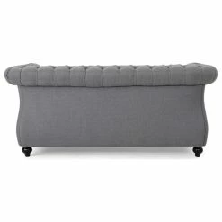 GDFStudio GDF Studio Kyle Traditional Chesterfield Loveseat Sofa, Dark Gray/Dark Brown -GDF sofa Shop 77117daf01d3dcc0 8548 w800 h800 b1 p0