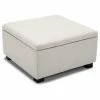 Belleze Upholstered Squared Storage Ottoman, White -GDF sofa Shop 7781f9a50b4e8b2c 0924 w800 h800 b1 p0