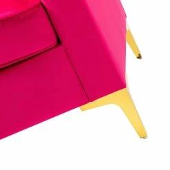 Karat Home Upholstered Sofa With Loose Back, Fushia 18 Karat Home Upholstered Sofa With Loose Back, Fushia -GDF sofa Shop 77b16c67005923a2 1451 w800 h800 b0 p0