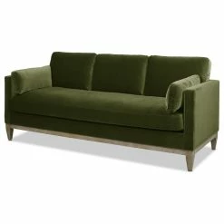 Jennifer Taylor Home Knox 84" Modern Farmhouse Sofa, Olive Green Performance Velvet -GDF sofa Shop 782158b0036c06f7 6632 w800 h800 b1 p0