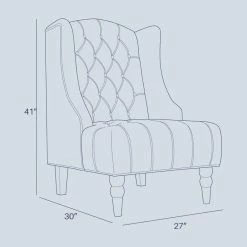 Belleze Tall Wingback Tufted Fabric Accent Chair With Nail Head, Beige 14 Belleze Tall Wingback Tufted Fabric Accent Chair With Nail Head, Beige -GDF sofa Shop 7851032603ec345e 8623 w800 h800 b0 p0