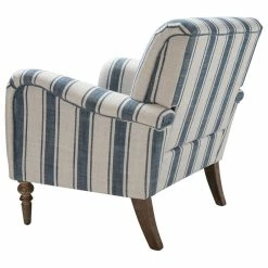 Karat Home Stripe Armchair Set Of 2, Navy -GDF sofa Shop 78a1075d00bdd2c7 2097 w800 h800 b1 p0