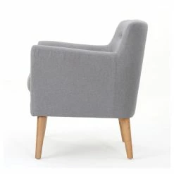 GDFStudio GDF Studio Madeira Buttoned Mid Century Modern Dark Teal Fabric Club Chair, Ligh -GDF sofa Shop 79118ba601c44629 9100 w800 h800 b1 p0