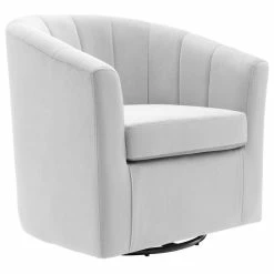 Modway Prospect Performance Velvet Swivel Armchair, Light Gray -GDF sofa Shop 79b1afc800cd305b 4839 w800 h800 b1 p0