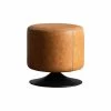 HOMARY Swivel Ottoman Rotating Round Footrest 16" Upholstered PU Brown -GDF sofa Shop 7ad16b7000e81359 3066 w800 h800 b1 p0