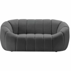 Meridian Furniture Elijah Velvet Upholstered Loveseat, Gray -GDF sofa Shop 7b51969a027411ad 6482 w800 h800 b1 p0