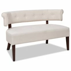 Jennifer Taylor Home Jared Roll Arm Tufted Bench Settee, Sky Neutral Beige Polyester Yarn-Dyed 18 Jennifer Taylor Home Jared Roll Arm Tufted Bench Settee, Sky Neutral Beige Polyester Yarn-Dyed -GDF sofa Shop 7b716bc801959441 4305 w800 h800 b1 p0