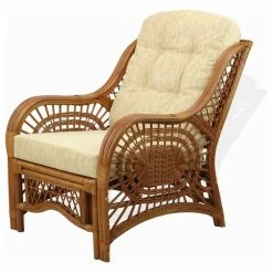 RattanUSA Malibu Lounge Armchair, Natural Rattan Wicker, Handmade, Cream Cushions -GDF sofa Shop 7c5142860acd0ac5 0808 w800 h800 b1 p0