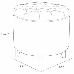 Belleze Storage Ottoman With Button Tufted Accents, Navy Blue 11 Belleze Storage Ottoman With Button Tufted Accents, Navy Blue -GDF sofa Shop 7c911e630f695e42 7586 w800 h800 b1 p0